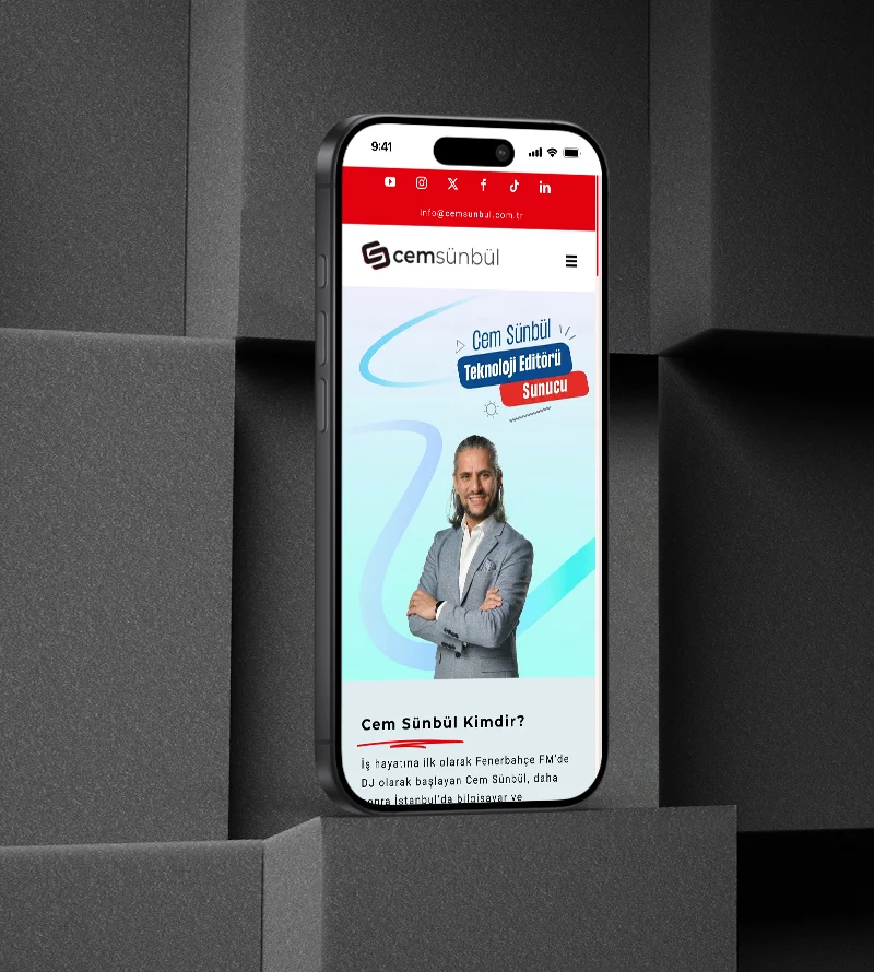 Cem Sünbül Web Site Tasarımı