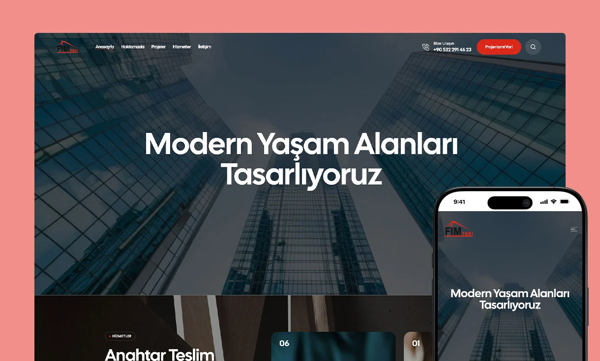 Fim Yapı İnşaat Web Site Tasarımı Fim Yapı İnşaat Web Site Tasarımı