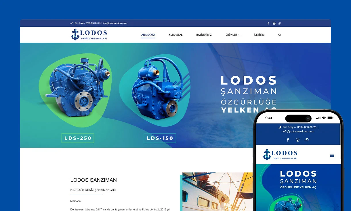 Lodos Şanzıman Web Site Tasarımı Lodos Şanzıman Web Site Tasarımı
