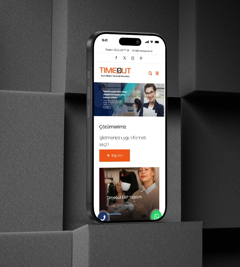 Timeout Erp Web Site Tasarımı