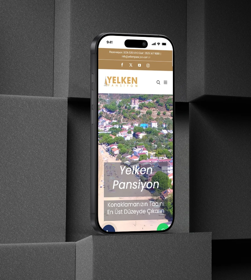Yelken Pansiyon Armutlu Web Tasarım