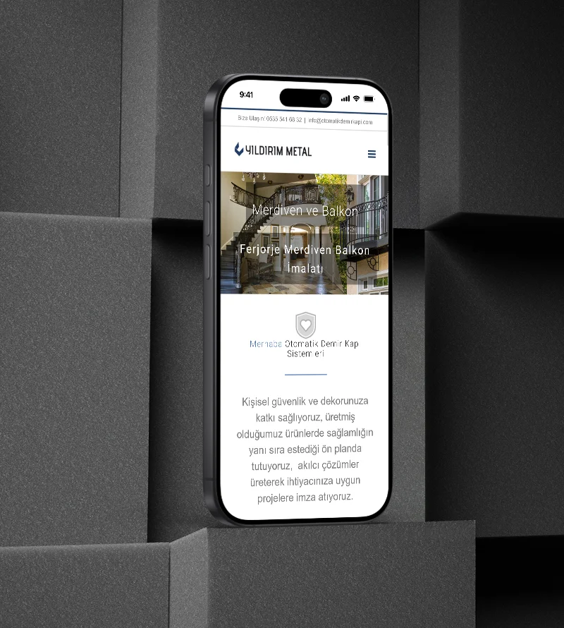 Yıldırım Metal Web Site Tasarımı